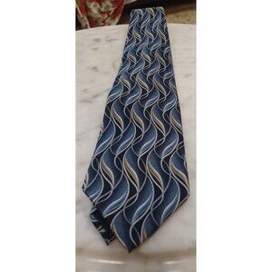 Pierre Cardin 100% Silk Men's Tie Blues & Gray